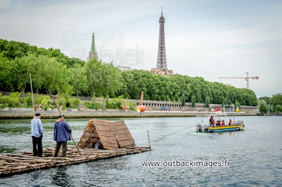 Les flotteurs de bois morvandiaux à Paris